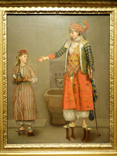 A Frankish Woman and Her Servant by Jean Étienne Liotard